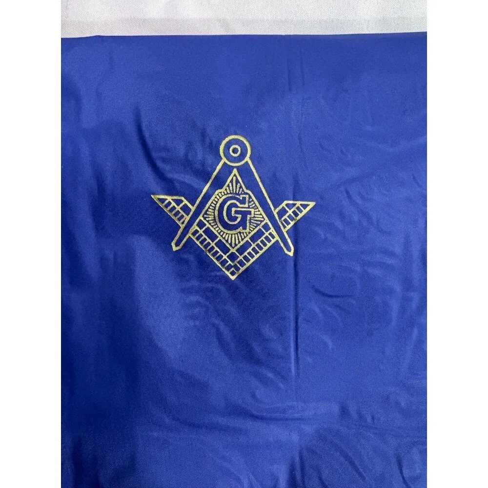 Masonic Garment Bag With Zipper & Freemason Logo In Royal Blue